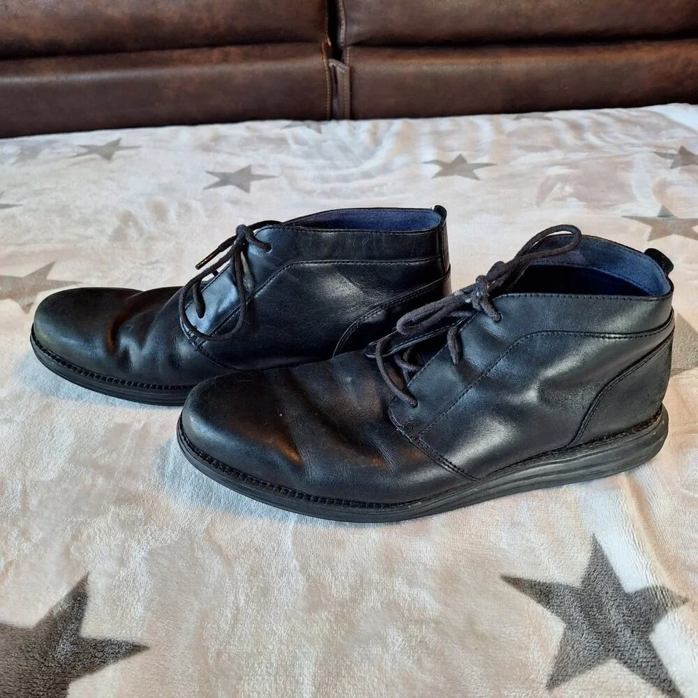 Cole Haan Men's Size 10M OriginalGrand Chukka Boot Black‎ Style C28212
